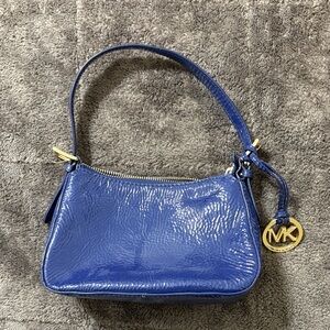 *** RARE **** Michael Kors Blue Mini Patent Leather Shoulder Bag